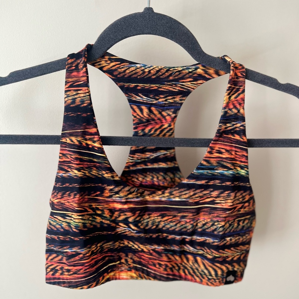 Booty by Brabants Multicolor Abstract Print Sports Bra